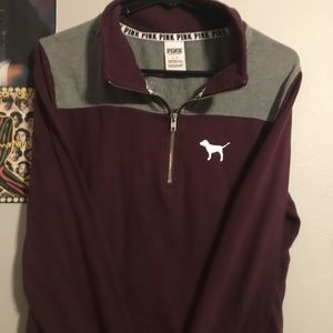 Maroon PINK half-zip 🦋